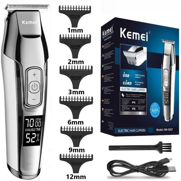 Electric Hair Cutting Machine Kit Mens Kemei KM-5027