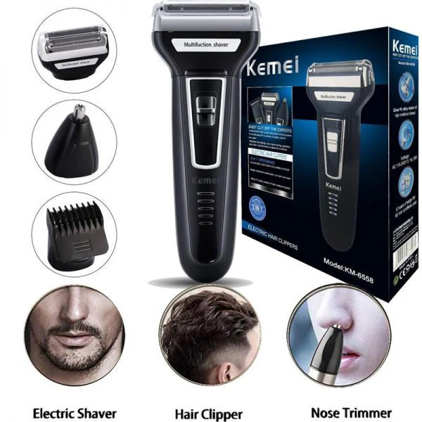 3 in 1 Grooming Kit for Men Kemei KM 6330