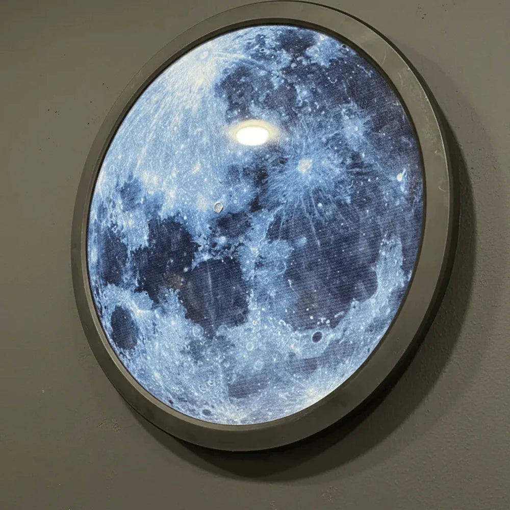Modern LED Moon Wall Light Decor(Dimensions 18*18 Inch)