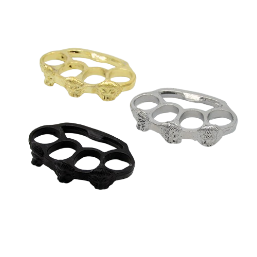 FIGHTING PUNCH METAL KNUCKLE PUNCH LION DESIGN